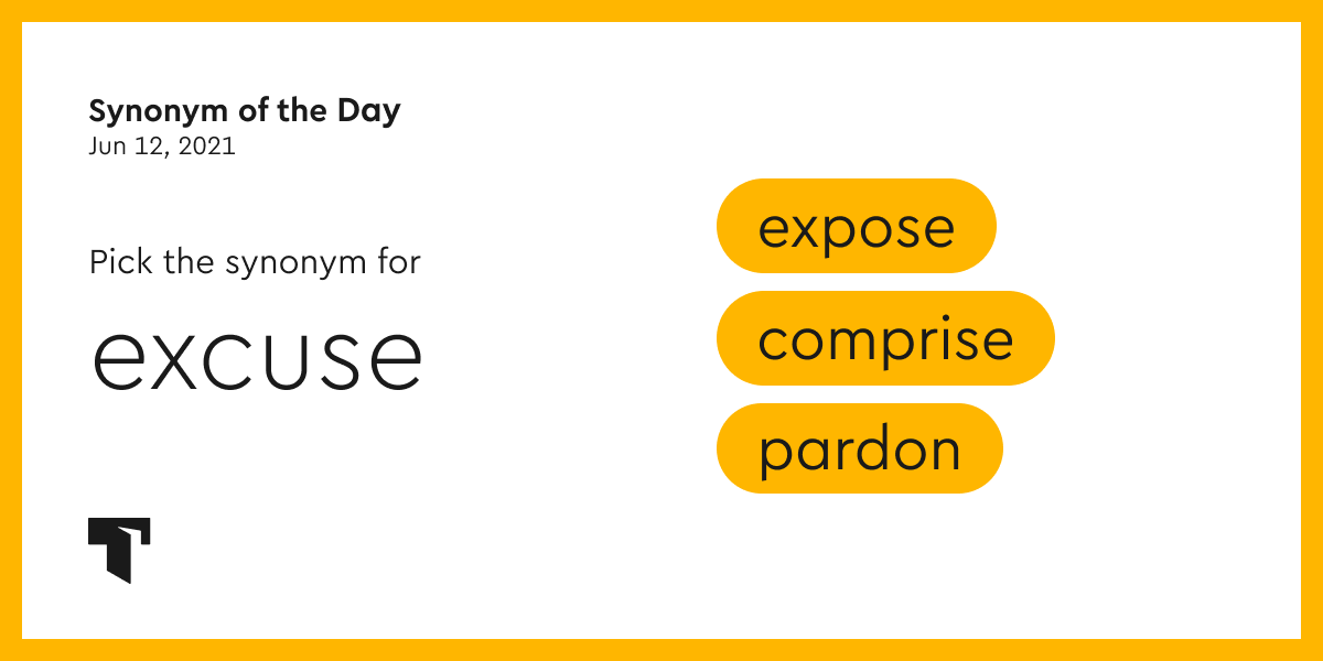 synonyms for pardon