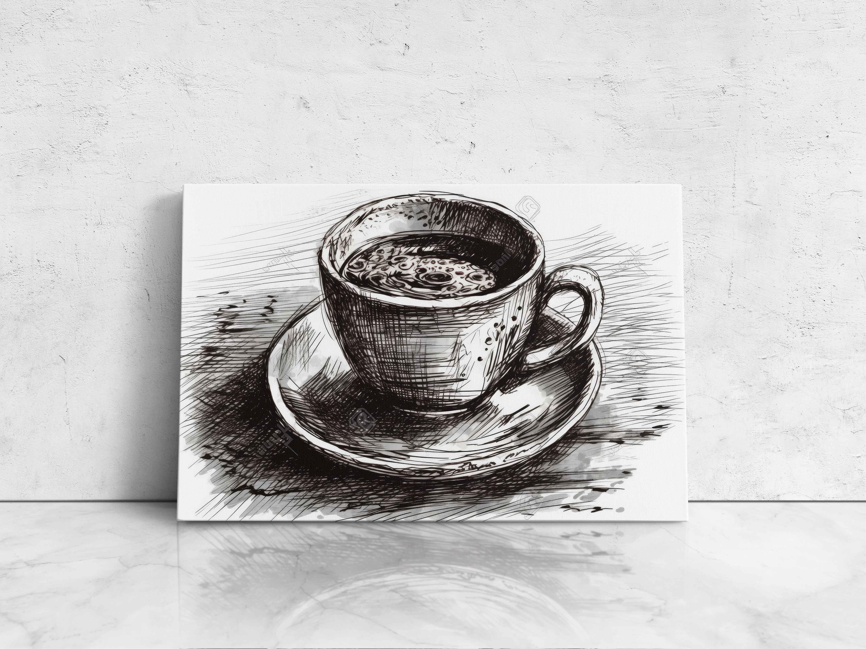 coffee cup drawing