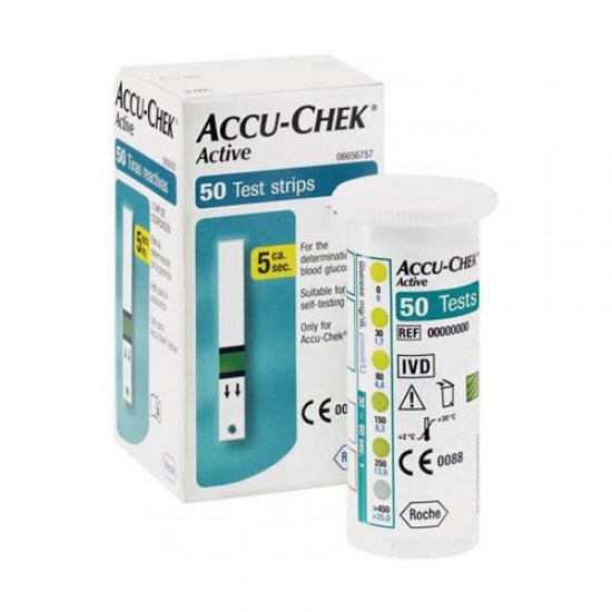 accu chek active strips 50 lowest price