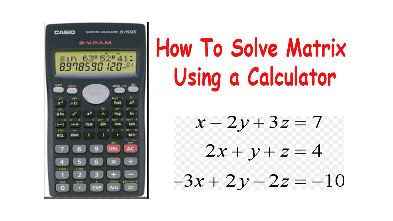 matrix algebra calculator