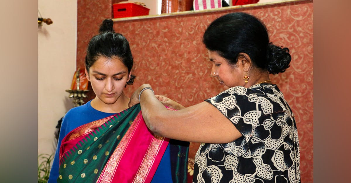 saree draping parlour near me