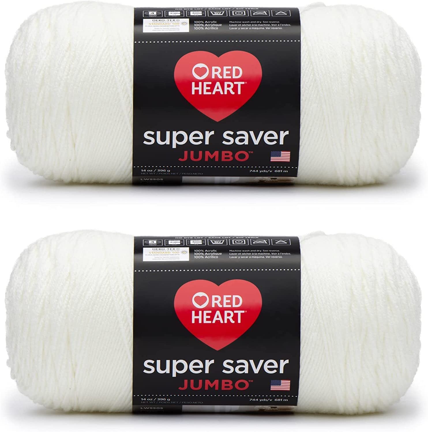 red heart soft white yarn