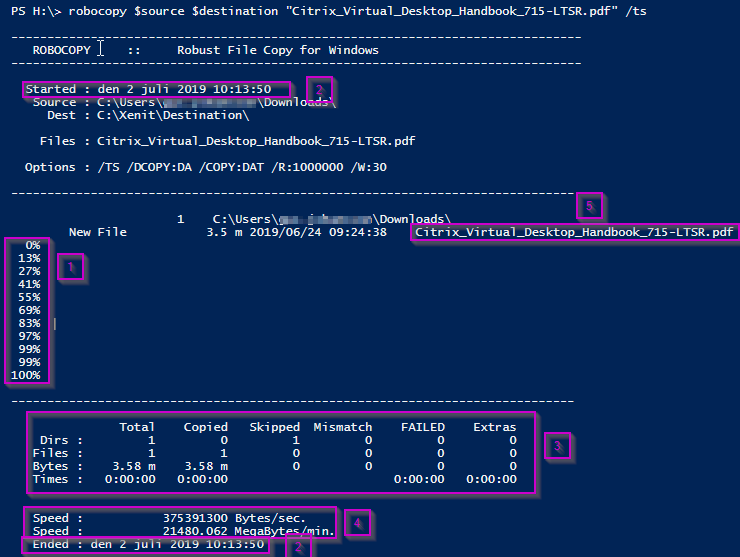 robocopy powershell