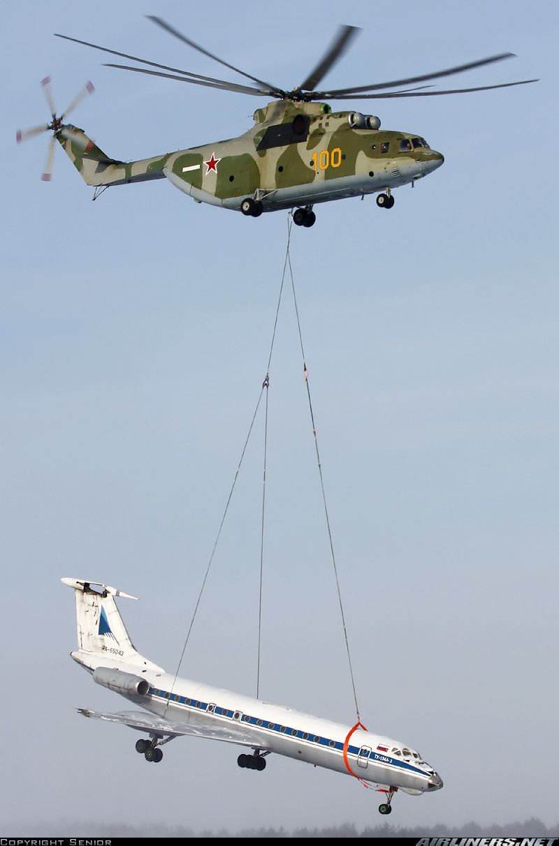 helicopter carrying tank