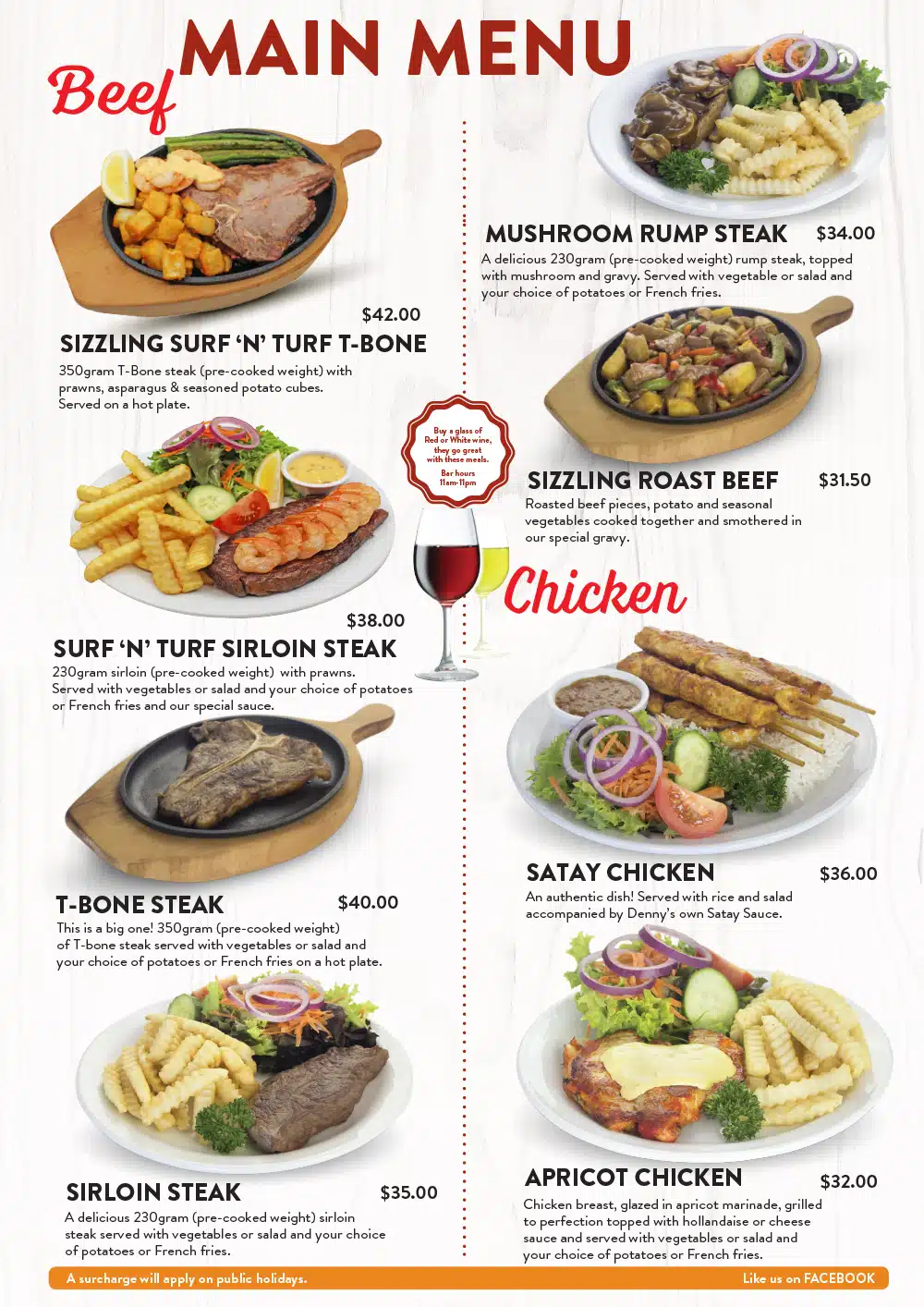 dennys menu with prices