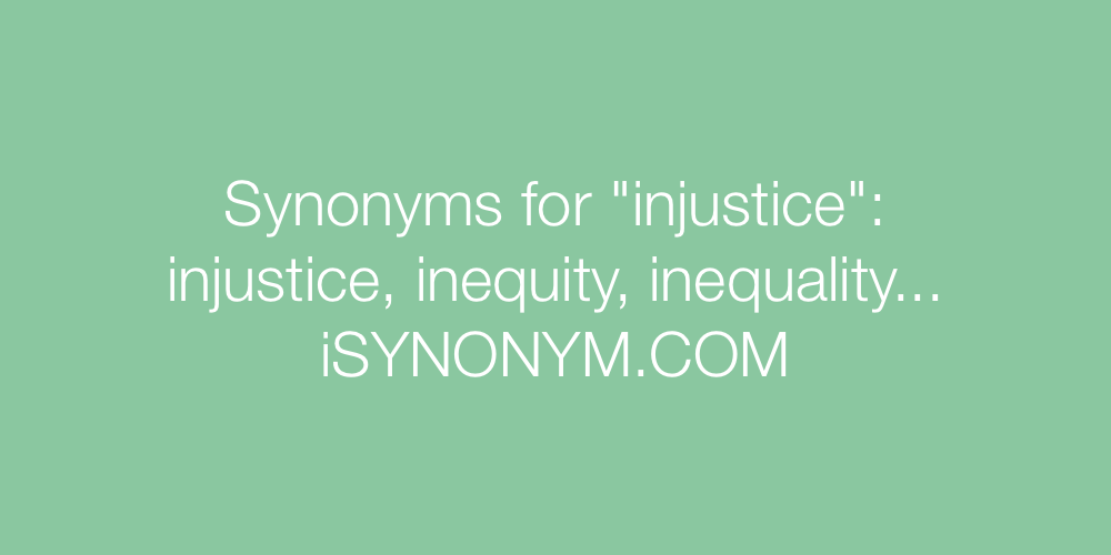 injust synonym