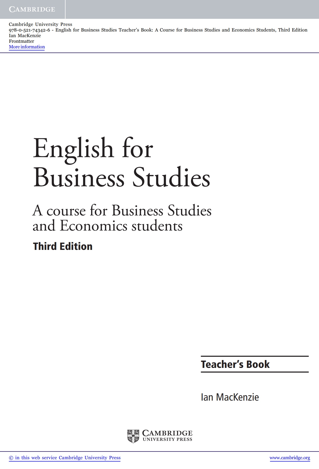 ian mackenzie english for business studies pdf