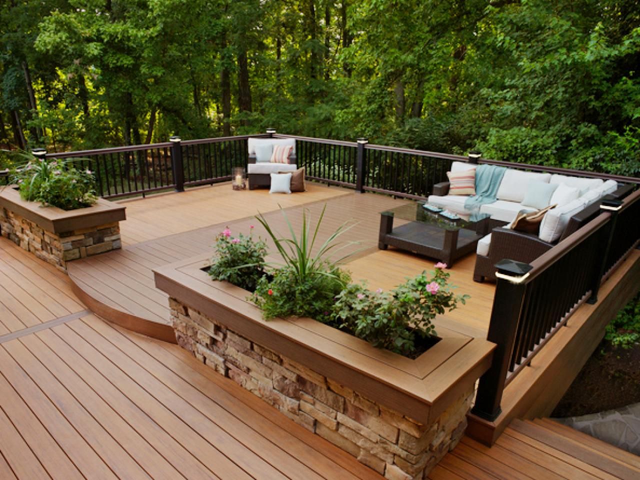 backyard wood deck