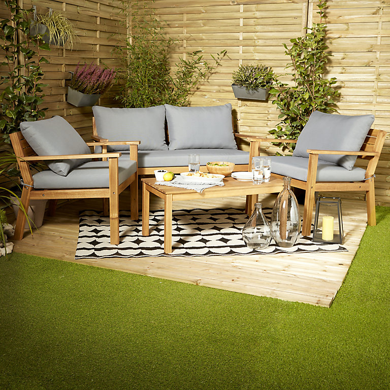 wooden garden furniture b&q