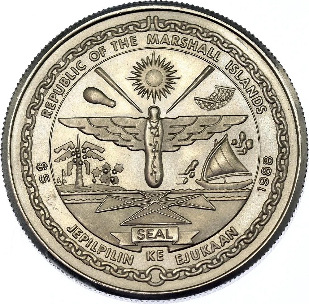marshall island 5 dollar coin
