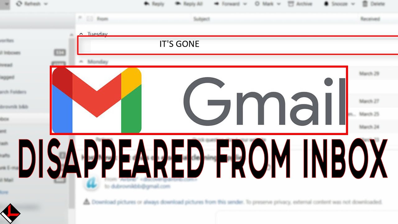 gmail emails disappeared