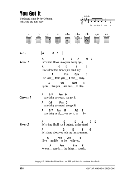 you got it chords