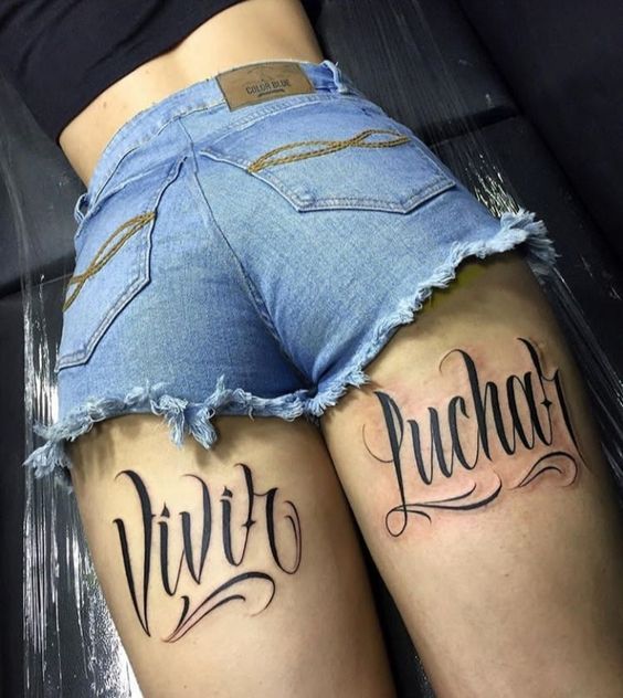 tatuajes debajo de las nalgas