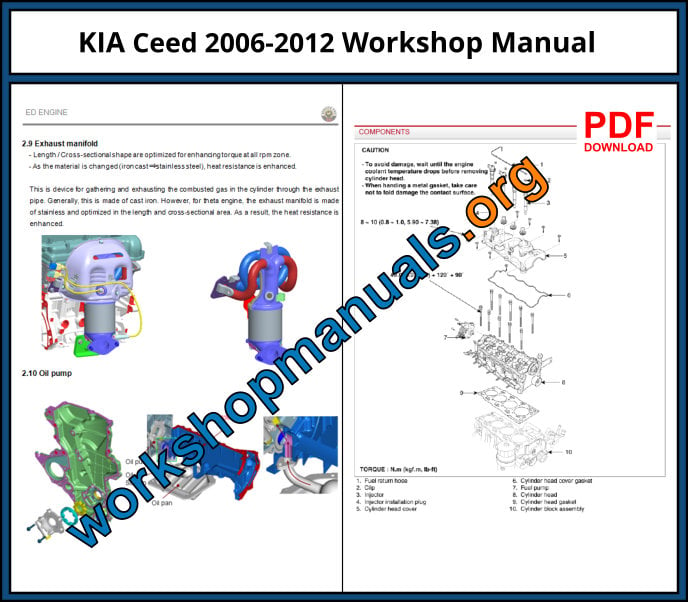 kia ceed ed service manual