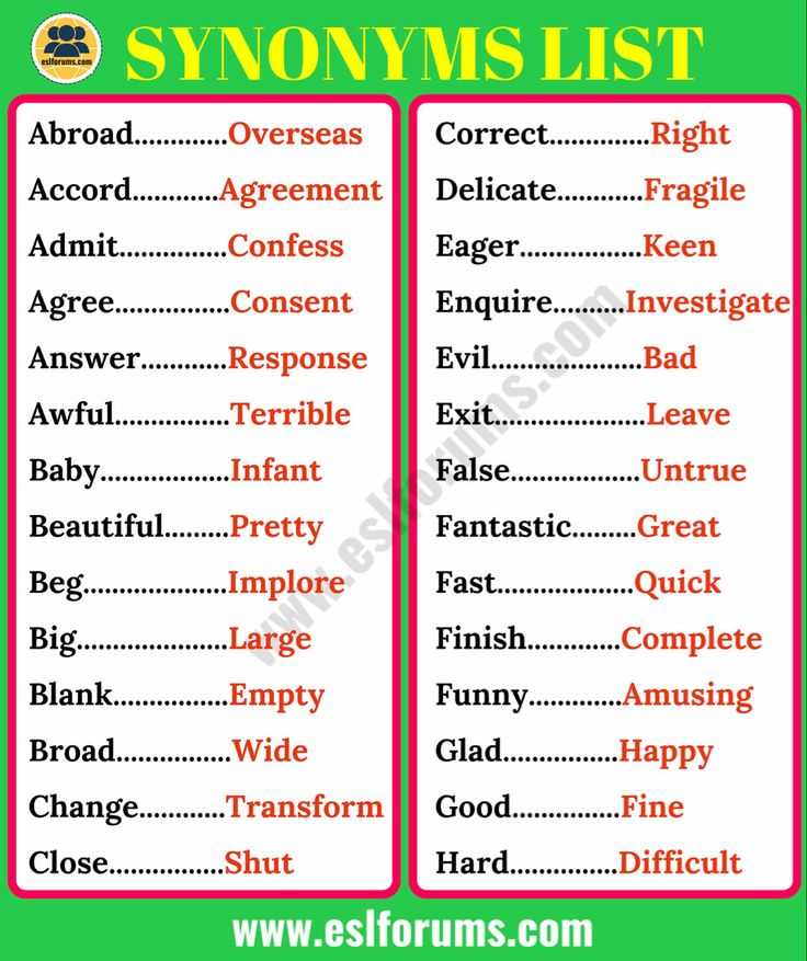 complete synonyms in english