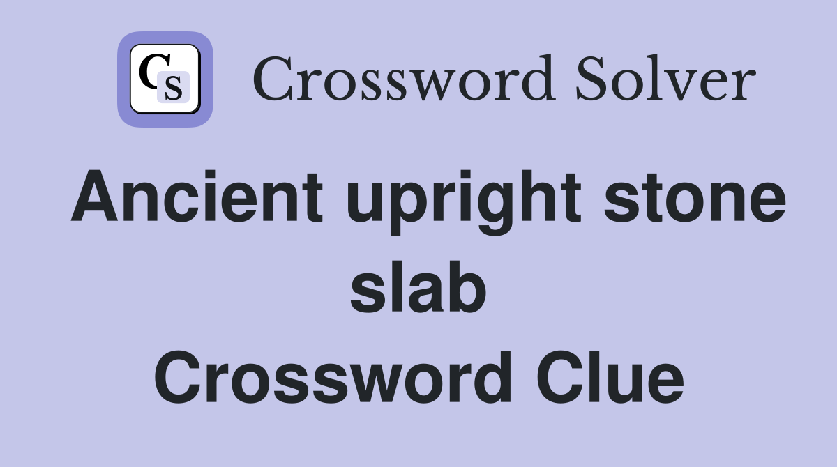 upright crossword clue