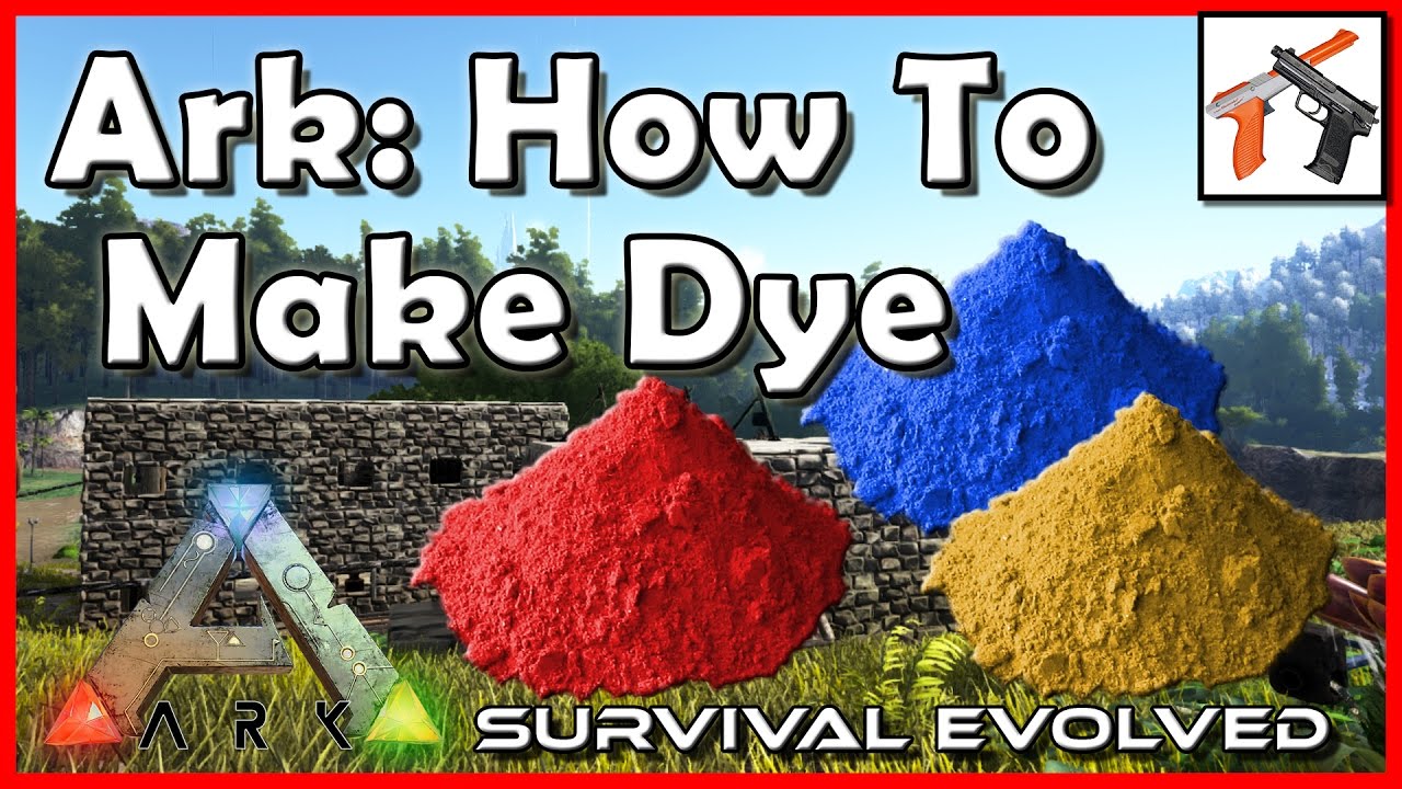how to make dye in ark ps4