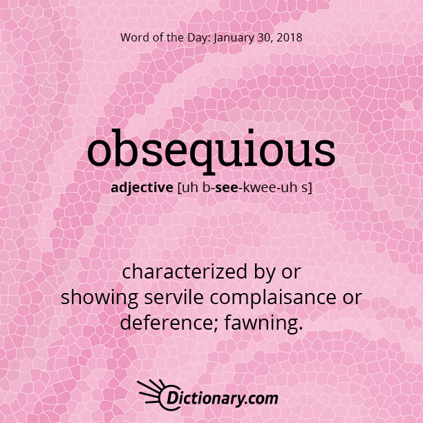 obsequious definition