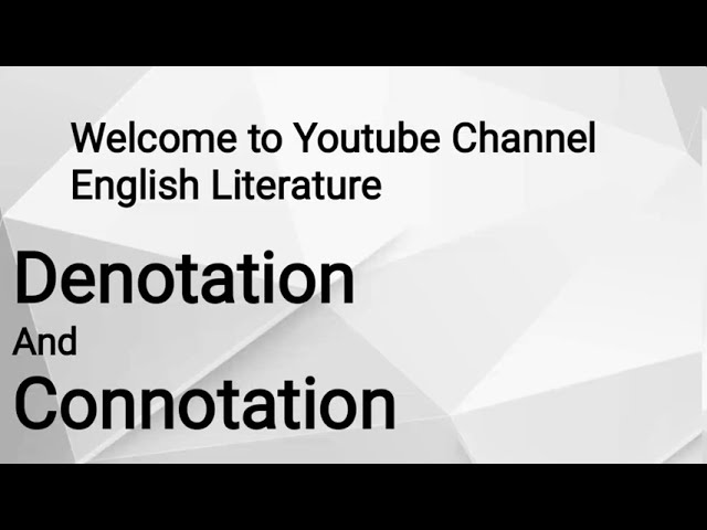 connotation meaning in urdu