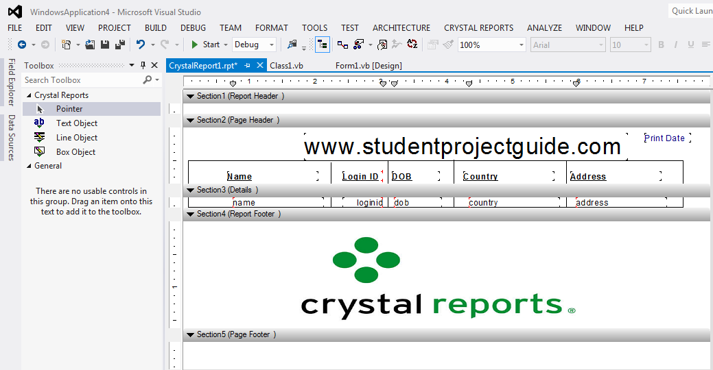 crystal report for visual studio 2017 community download