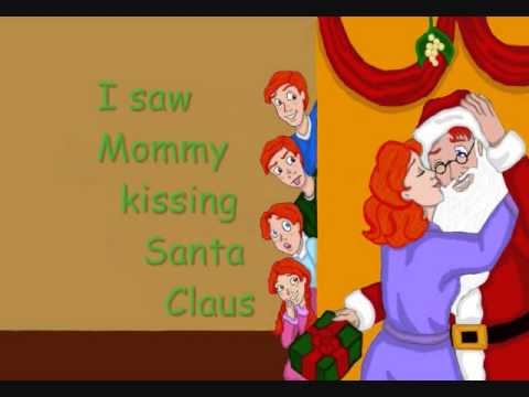 saw mommy kissing santa claus lyrics