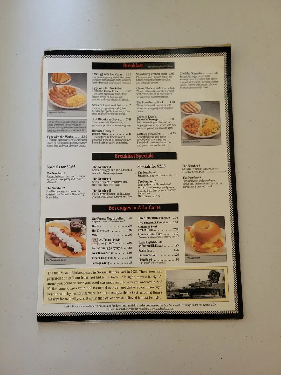 steak n shake menu