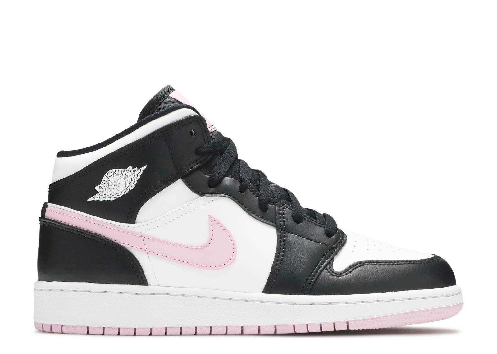 white black pink jordans