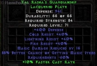 diablo 2 tal rasha set