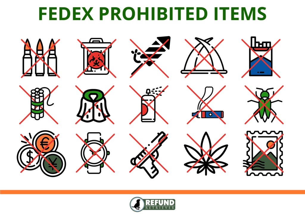 fedex prohibited items