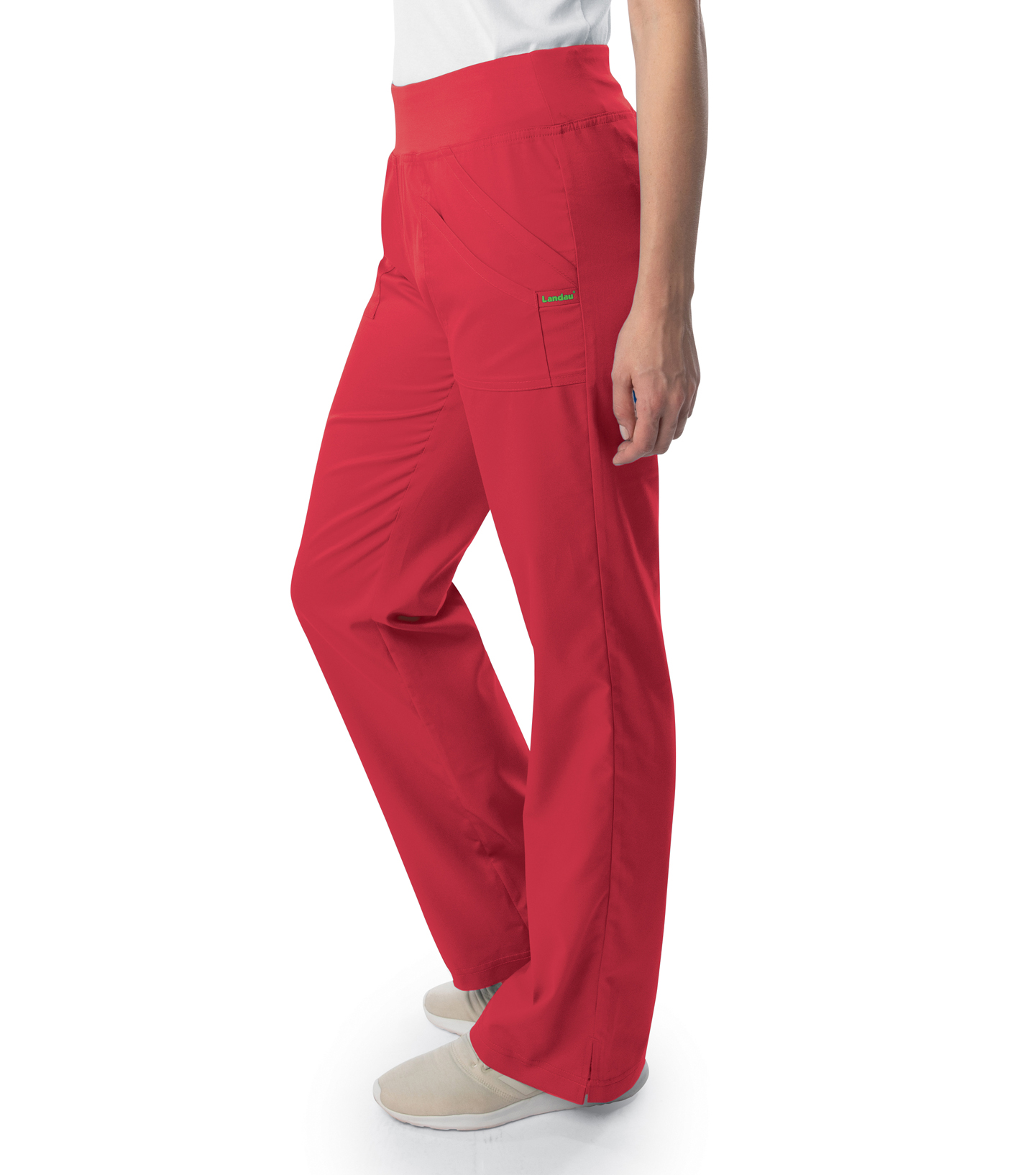 scrub pants with yoga waist