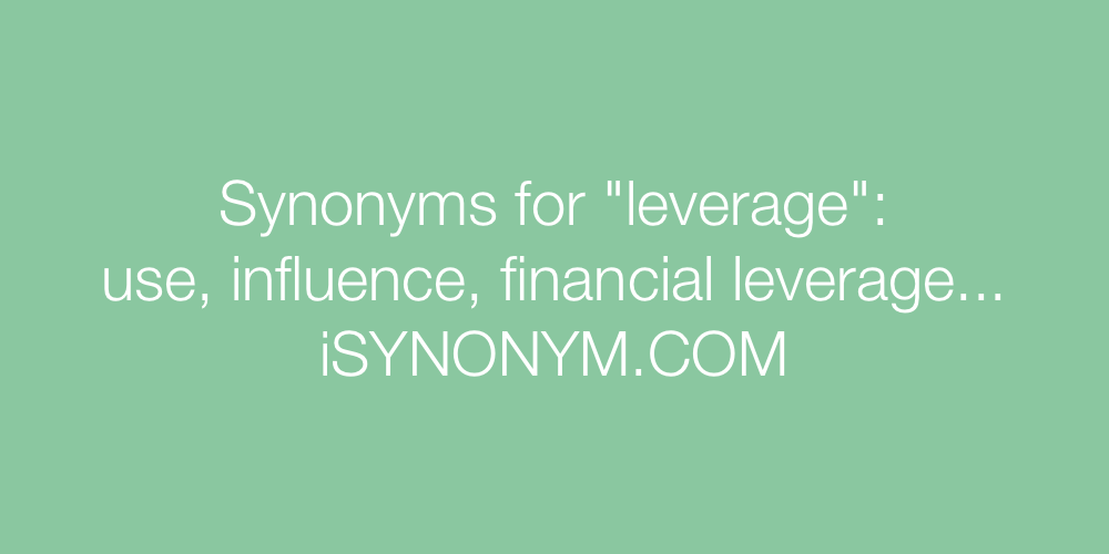 leverage synonym