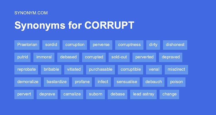 corrupted synonym