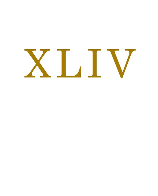 what is xliv in numbers