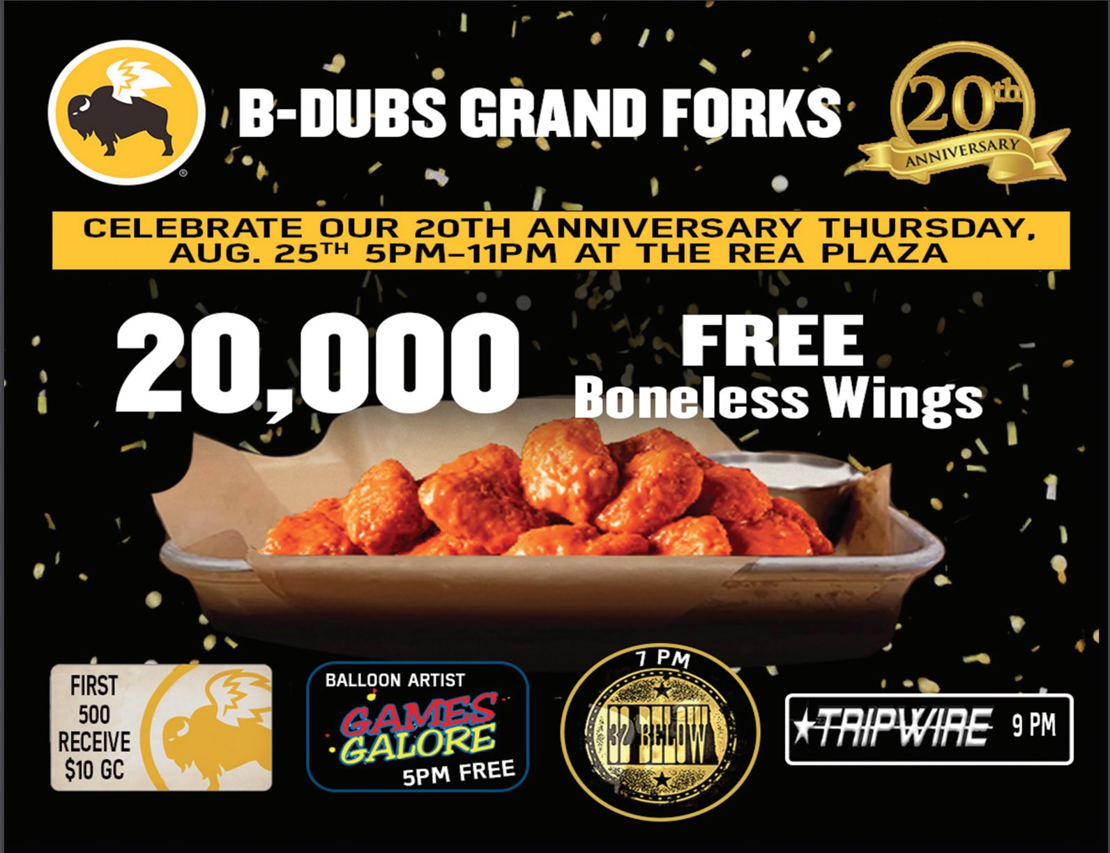 buffalo wild wings fargo specials