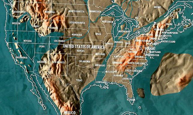 edgar cayce map of us