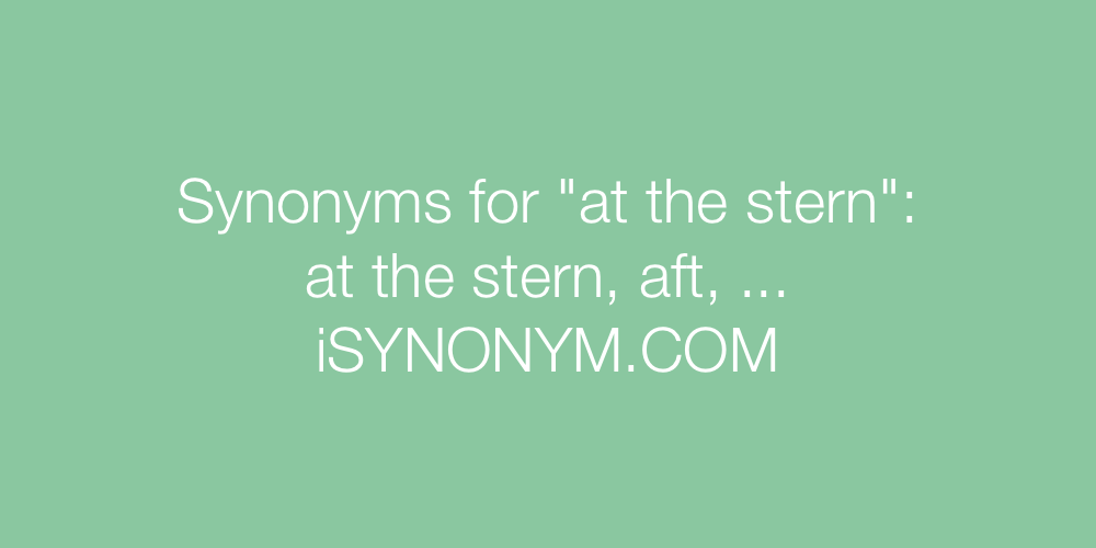 stern synonym