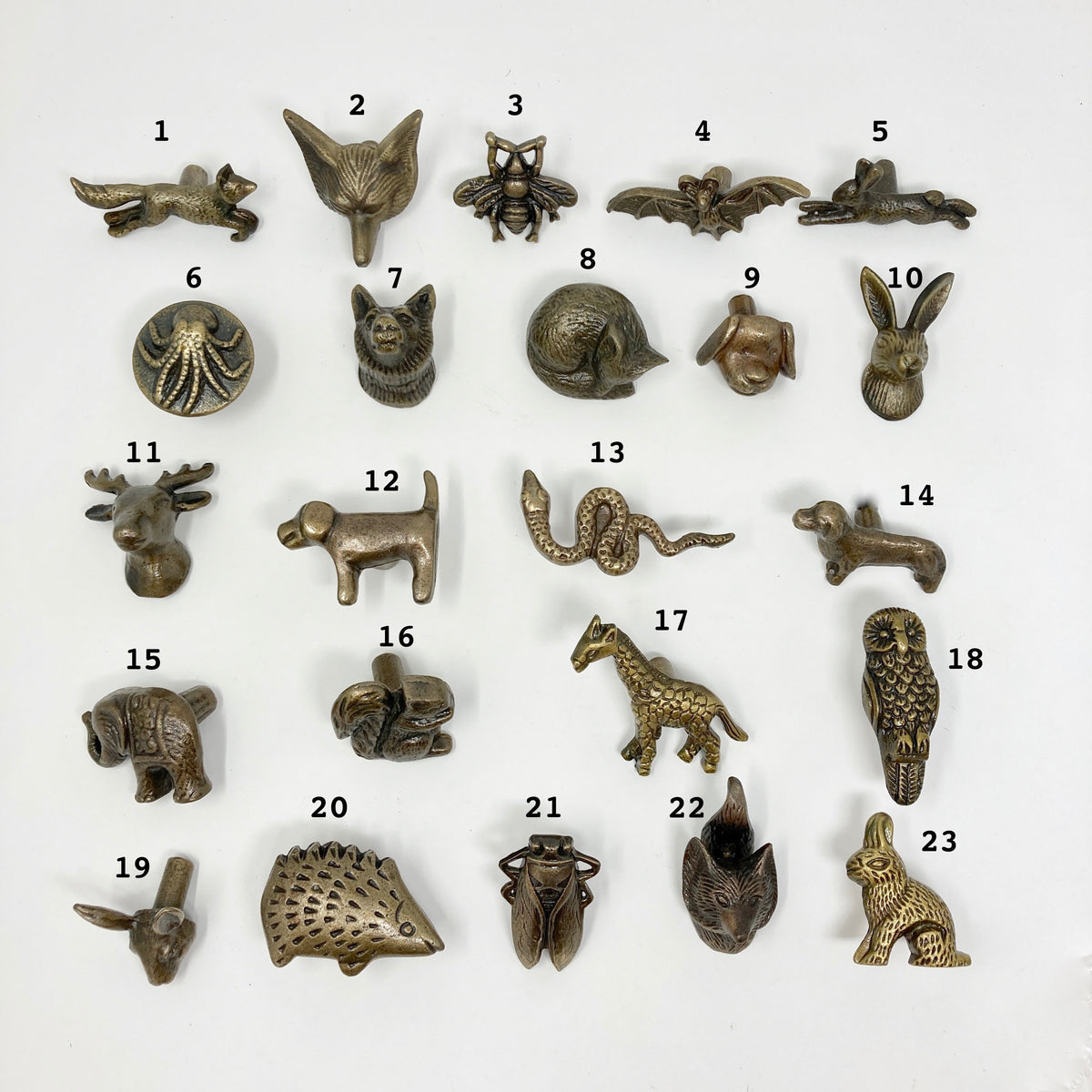 animal knobs