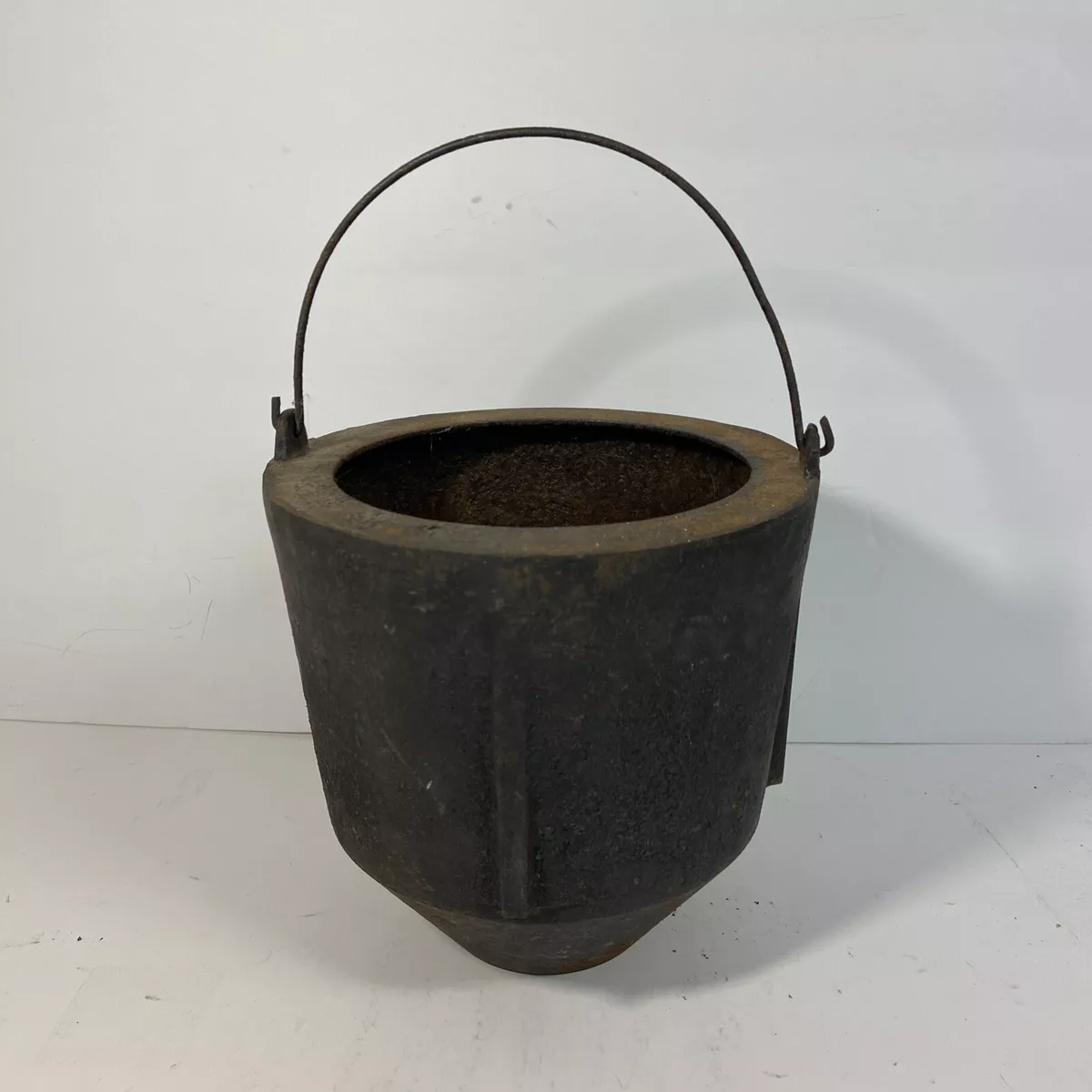 vintage lead melting pot