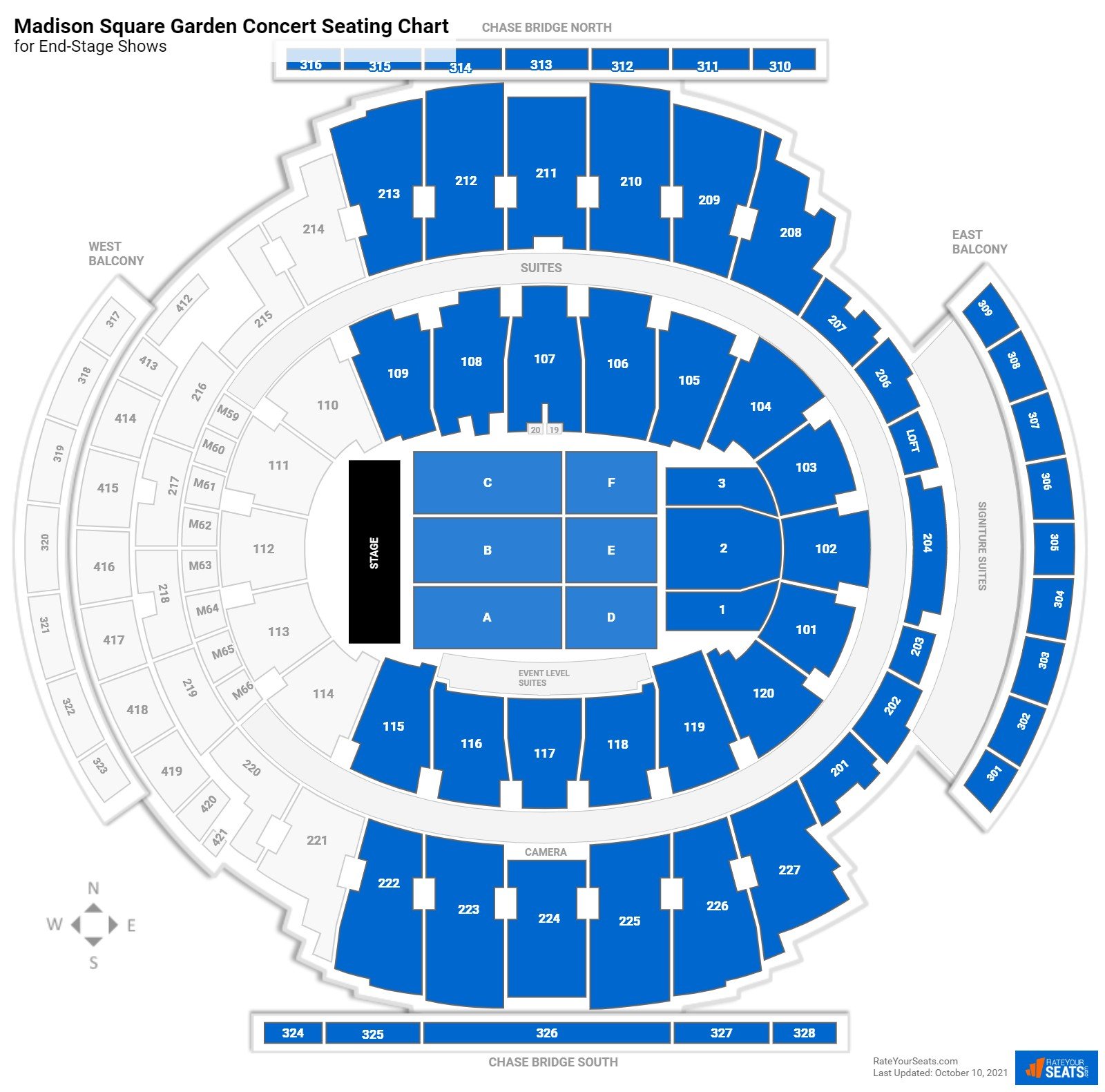 msg seating capacity