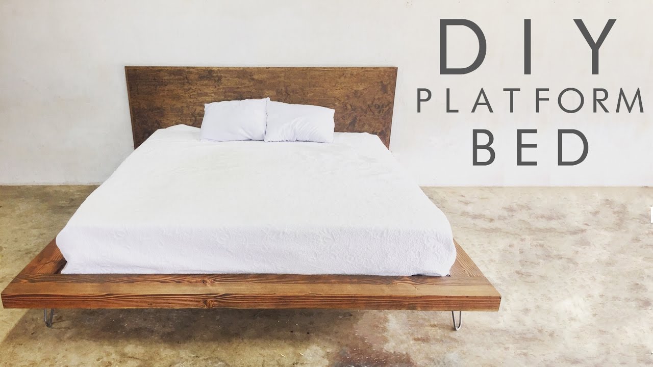 diy modern platform bed