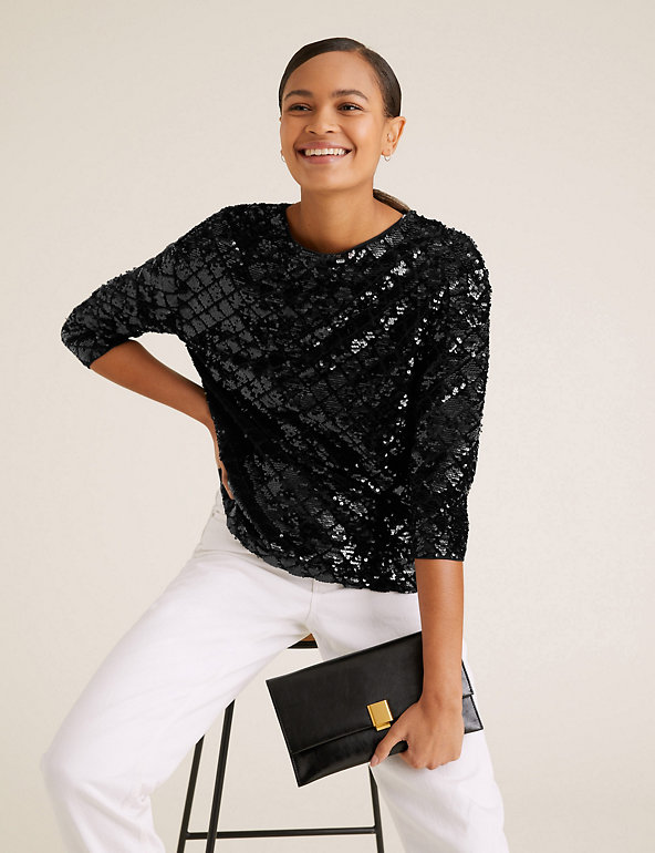 sequin tops marks and spencer