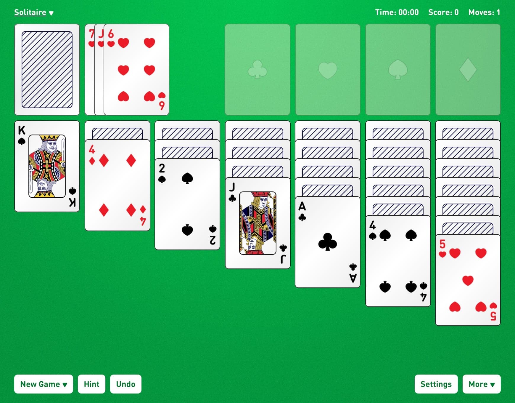 solitaire without download