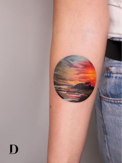 sunset tattoo meaning