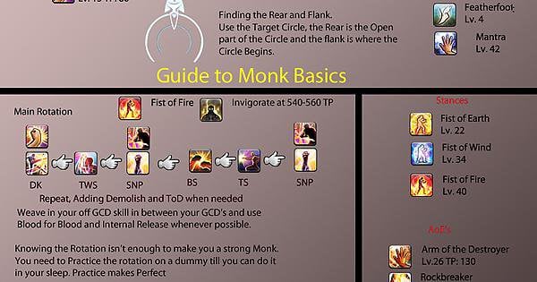 monk rotation ff14