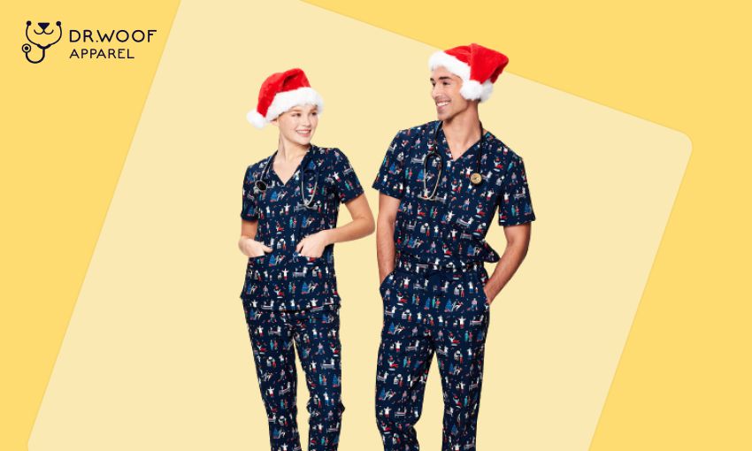 veterinary christmas scrubs