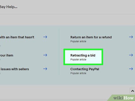 how to revoke bid on ebay