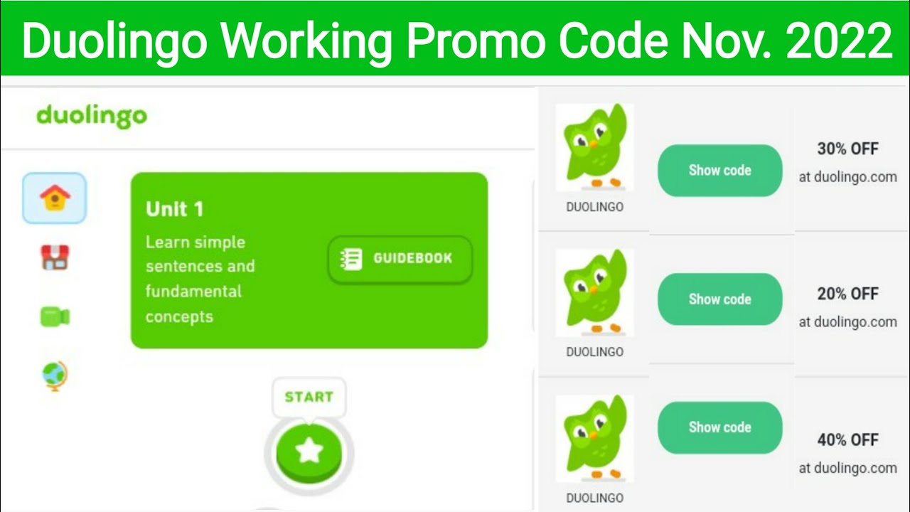 duolingo promo code