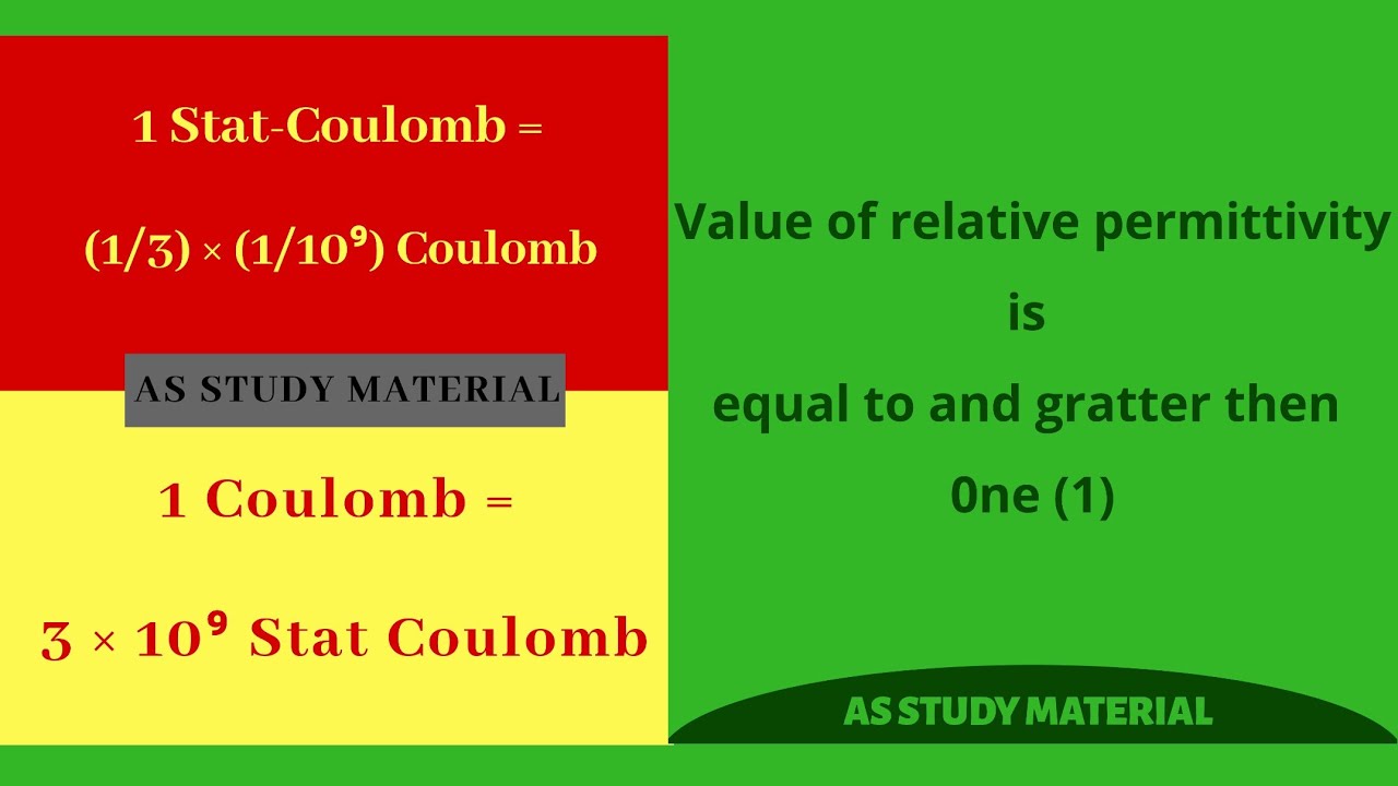 1 stat coulomb is equal to how many coulomb