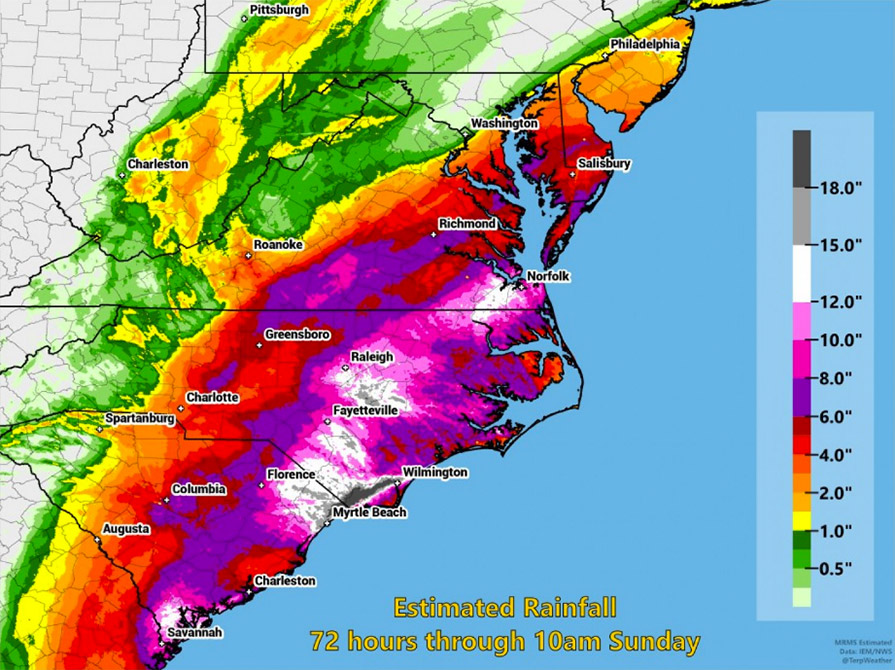 nc rain totals