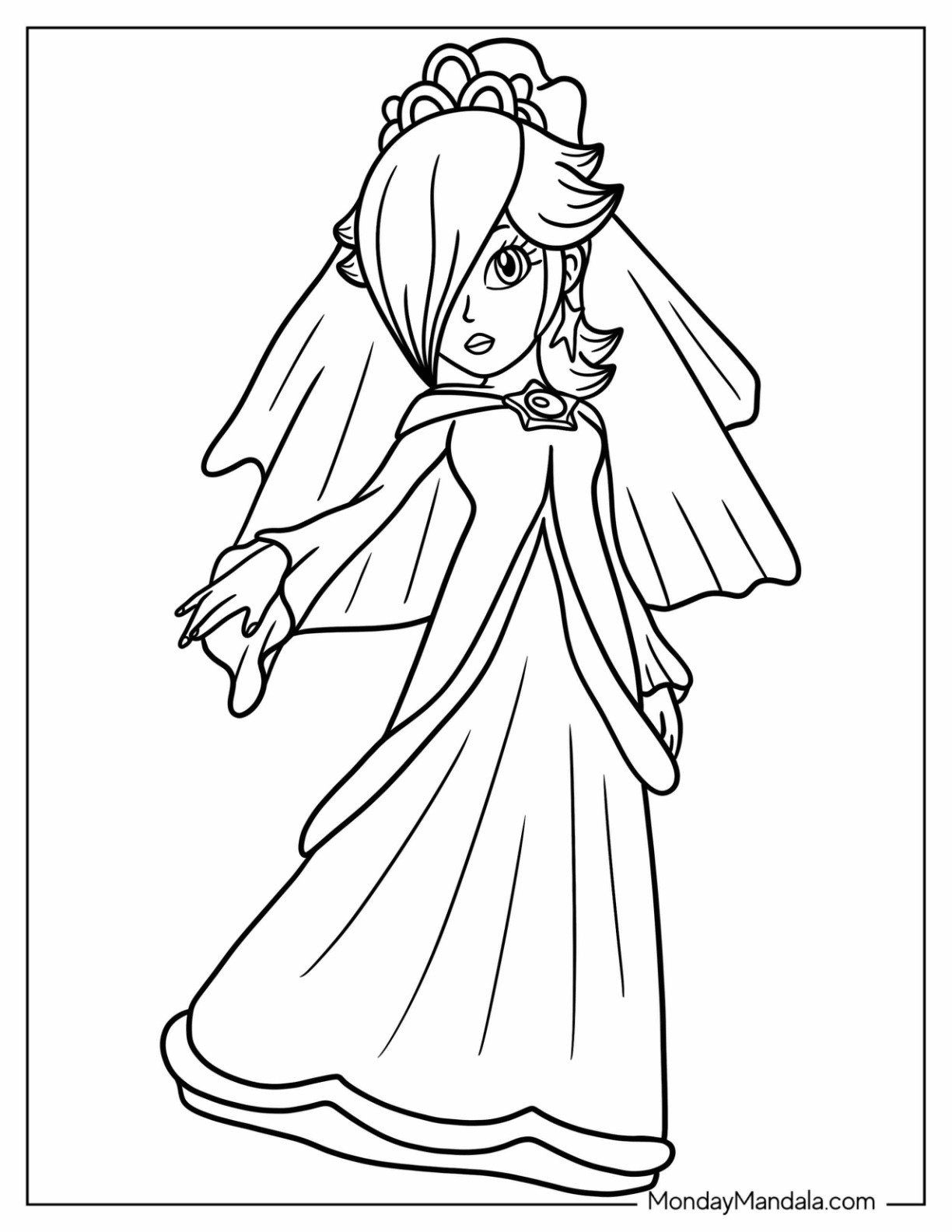 mario rosalina coloring pages